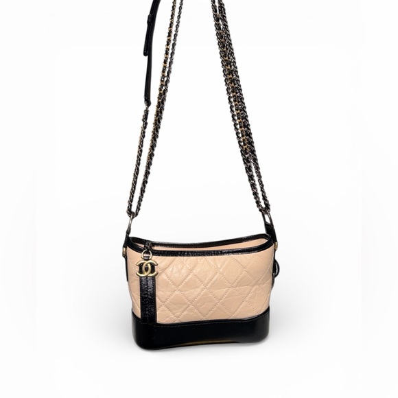 Chanel Gabrielle Two-tone Series 28 Crossbody Bag with Black Card and COA - Picture 3 of 11